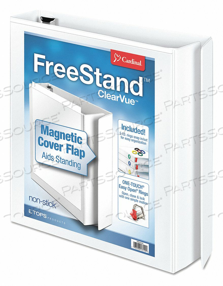 BINDER EASY OPEN FREE STAND 1-1/2 WHITE 