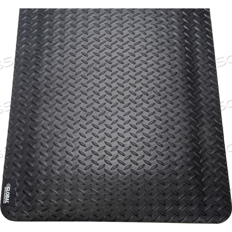 DIAMOND PLATE ERGONOMIC MAT 15/16" THICK 4' X 6' BLACK by Taicang All Mats Plastic Ind DIAMOND PLATE ERGONOMIC MAT 15/16" THICK 4' X 6' BLACK by Taicang All Mats Plastic Ind