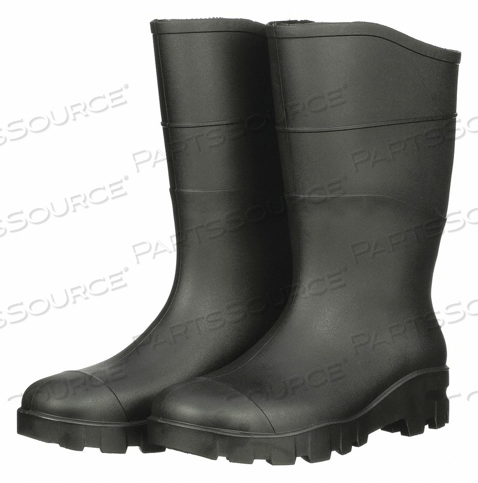 RUBBER BOOT MEN'S 5 MID-CALF BLACK PR by Talon Trax