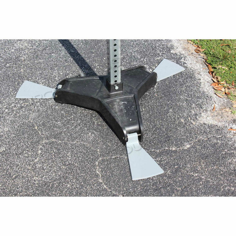 BASE FOR BLOCKADE VERSATILE SIGN STAND, 19-3/4"L X 18"W X 6-1/2"H, CAST IRON by Accuform Manufacturing, Inc.