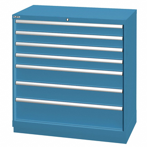 G8242 MOD DRWR CAB 41-3/4 H 7 DRWR CLSSC BLUE by Lista G8242 MOD DRWR CAB 41-3/4 H 7 DRWR CLSSC BLUE by Lista