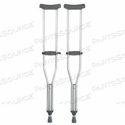 ADULT UNDERARM CRUTCHES, 5 FT. 2 IN. - 5 FT. 10 IN. by McKesson ADULT UNDERARM CRUTCHES, 5 FT. 2 IN. - 5 FT. 10 IN. by McKesson