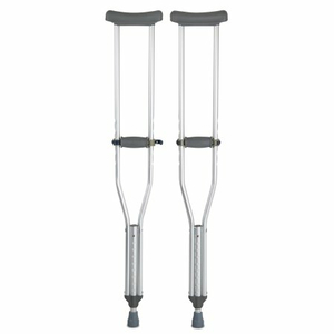 ADULT UNDERARM CRUTCHES, 5 FT. 2 IN. - 5 FT. 10 IN. by McKesson