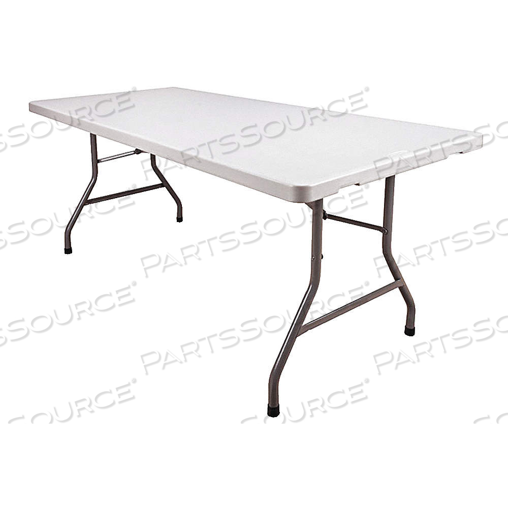 FOLDING TABLE, RECTANGLE TABLE SHAPE, WHITE TABLETOP, 29 IN, 72 IN WD, 30 IN DP by Approved Vendor