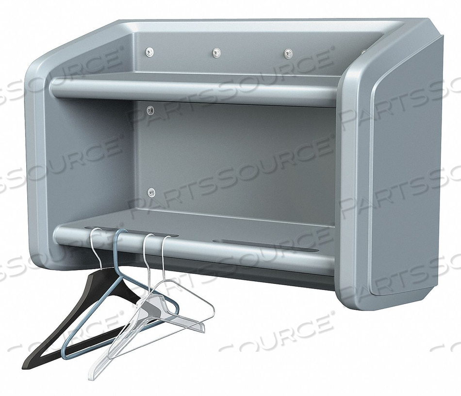 WALL SHELF/COAT RACK 28INH 34INW 14IND by Cortech