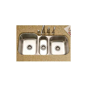 UNDERMOUNT STAINLESS STEEL TRIPLE BOWL KITCHEN SINK by Houzer Inc UNDERMOUNT STAINLESS STEEL TRIPLE BOWL KITCHEN SINK by Houzer Inc