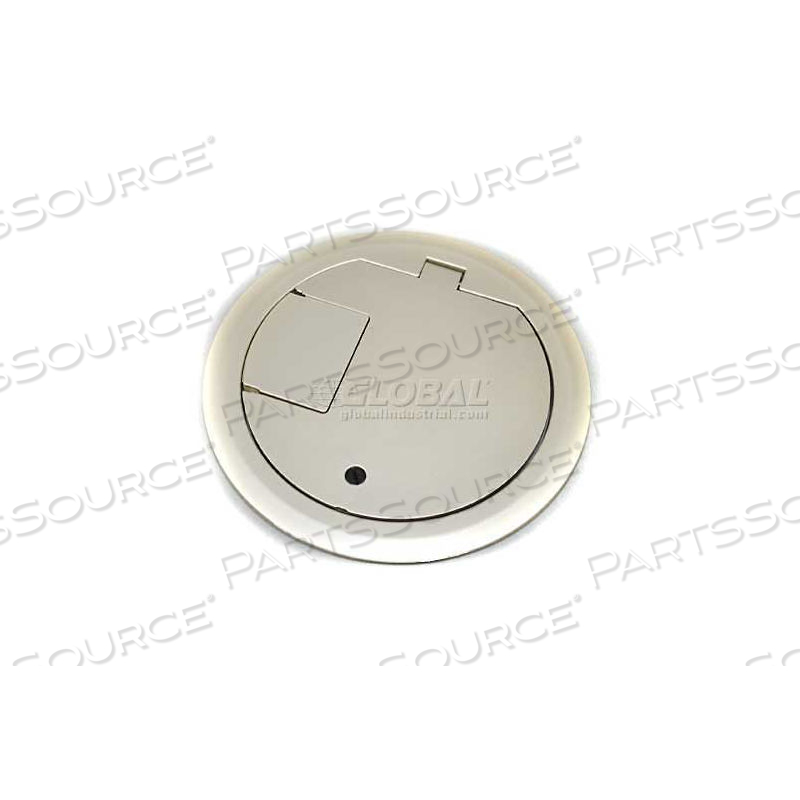 CRFBBTCNK FLOOR BOX CRFB SERIES COVER ASSEMBLY W/SOLID LID, NICKEL by Wiremold