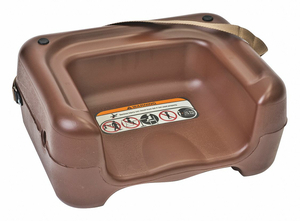 BROWN BOOSTER SEAT WITH STRAP PK4 by Koala Kare Products