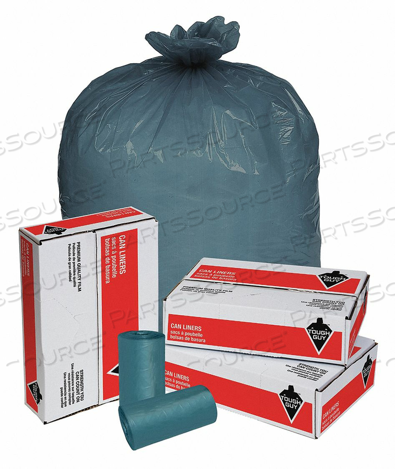 TRASH BAG 55 GAL. MAGNUM BLUE PK100 by Tough Guy TRASH BAG 55 GAL. MAGNUM BLUE PK100 by Tough Guy