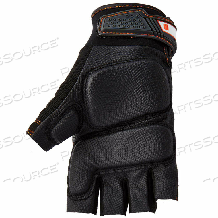 PROFLEX 900 HALF-FINGER IMPACT GLOVES, BLACK, M by Ergodyne