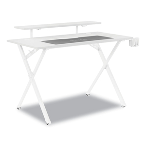 VIZON 47" GAMING DESK, 47.2" X 26.6" X 35", WHITE COLORWAY by Union & Scale