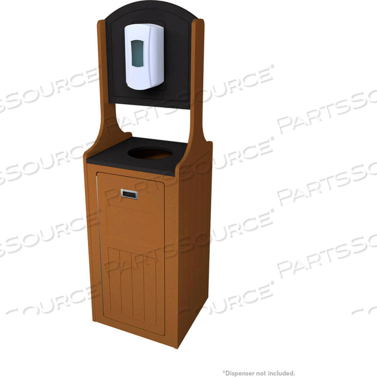 PALADIN - 15 GALLON PPE DISPOSAL BIN WITH HAND SANITIZATION STATION, STAND ONLY 