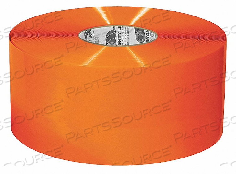 E7645 INDUSTRIAL FLOOR TAPE ROLL ORANGE VINYL by Mighty Line E7645 INDUSTRIAL FLOOR TAPE ROLL ORANGE VINYL by Mighty Line