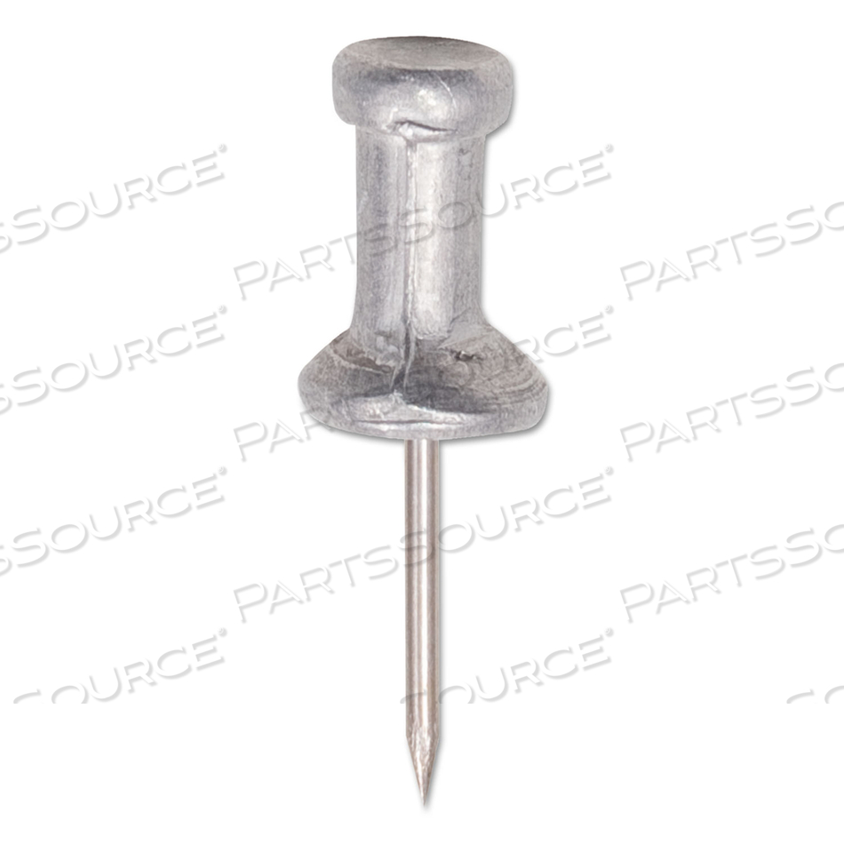 ALUMINUM HEAD PUSH PINS, ALUMINUM, SILVER, 0.5" by Gem Products ALUMINUM HEAD PUSH PINS, ALUMINUM, SILVER, 0.5" by Gem Products