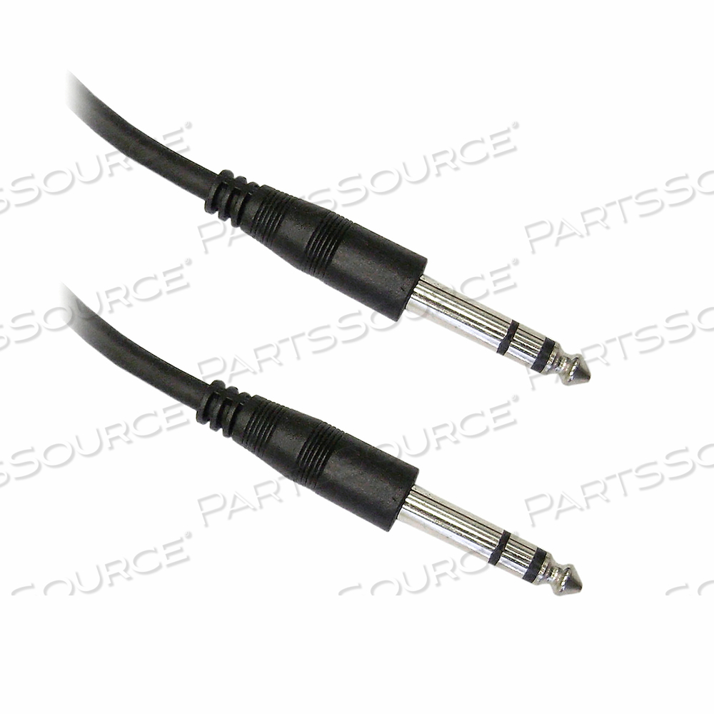 1/4 INCH STEREO AUDIO PATCH CABLE, 1/4 MALE, 10 FOOT by CableWholesale