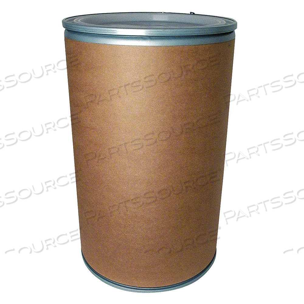 TRANSPORT DRUM, FIBER, 55 GAL, LEVER LOCK RING, BROWN / WHITE, 0 BUNG HOLES by Approved Vendor