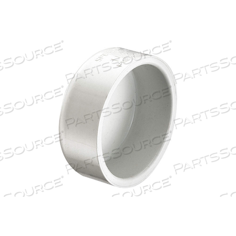 CAP, SCHEDULE DWV, 3 IN FITTING PIPE SIZE, FEMALE SOCKET, WHITE by Approved Vendor