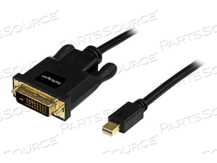 10FT PASSIVE MINI DP TO DVI-D SINGLE-LINK CABLE 1080P 60HZ, MDP 1.2 HBR2,EDID - by StarTech.com Ltd. 10FT PASSIVE MINI DP TO DVI-D SINGLE-LINK CABLE 1080P 60HZ, MDP 1.2 HBR2,EDID - by StarTech.com Ltd.