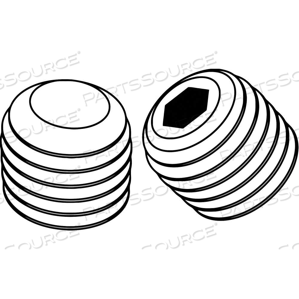 SOCKET SET SCREW, #10-32 THREAD SIZE, 3/16 IN OVERALL LG, FLAT PT, ALLOY STEEL, BLACK OXIDE by Approved Vendor SOCKET SET SCREW, #10-32 THREAD SIZE, 3/16 IN OVERALL LG, FLAT PT, ALLOY STEEL, BLACK OXIDE by Approved Vendor