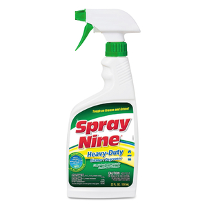 HEAVY DUTY CLEANER/DEGREASER/DISINFECTANT, CITRUS SCENT, 22 OZ TRIGGER SPRAY BOTTLE, 12/CARTON by Spray Nine