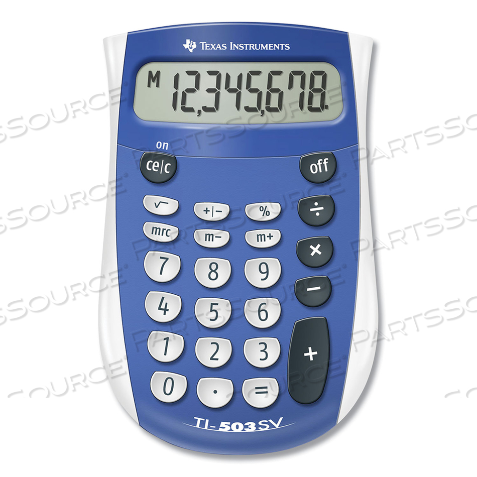 TI-503SV POCKET CALCULATOR, 8-DIGIT LCD by Texas Instruments