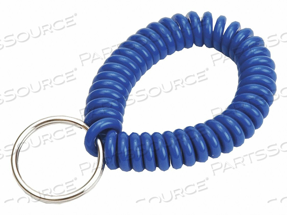 WRIST COIL KEY RING BLUE 2-1/2 W PK10 by Lucky Line Products WRIST COIL KEY RING BLUE 2-1/2 W PK10 by Lucky Line Products