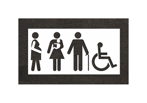 PAVEMENT STENCIL 50 H 100 W 0.063 THICK by RAE Products & Chemicals Corp.