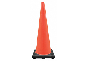 CONE 36IN RED/ORANGE W/BLACK BASE by Cortina CONE 36IN RED/ORANGE W/BLACK BASE by Cortina