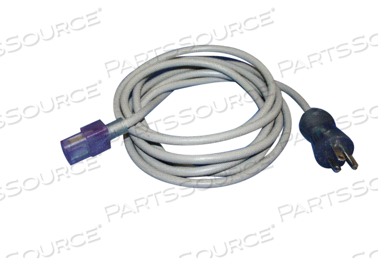 10FT L 0.34IN DIA GRAY JACKET HOSPITAL GRADE POWER CORD 