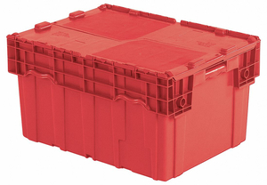 E3402 ATTACHED LID CONTAINER 4.0 CU FT RED by Lewisbins