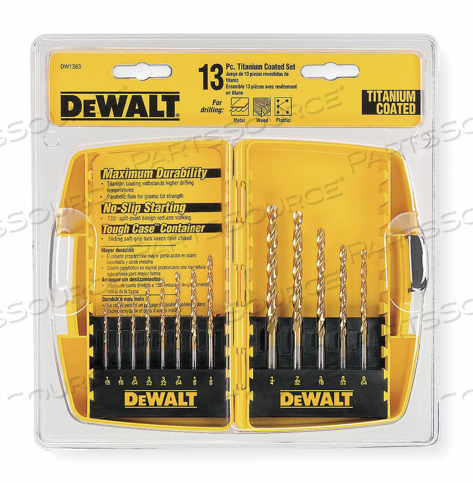 13 PIECE DRILL BIT SET by DeWalt 13 PIECE DRILL BIT SET by DeWalt