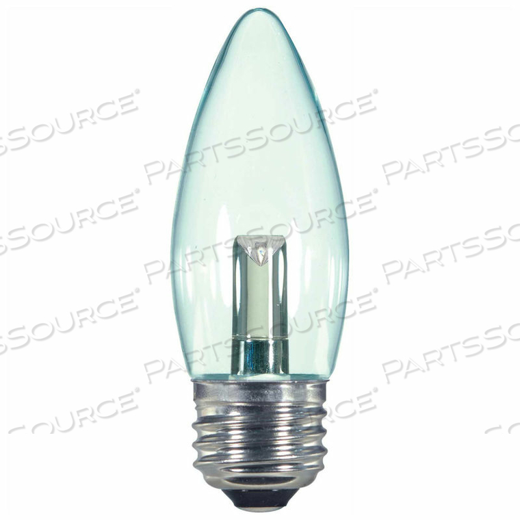 1W LED DECORATIVE TORPEDO BULB MEDIUM BASE CLEAR 2700K by Satco 1W LED DECORATIVE TORPEDO BULB MEDIUM BASE CLEAR 2700K by Satco