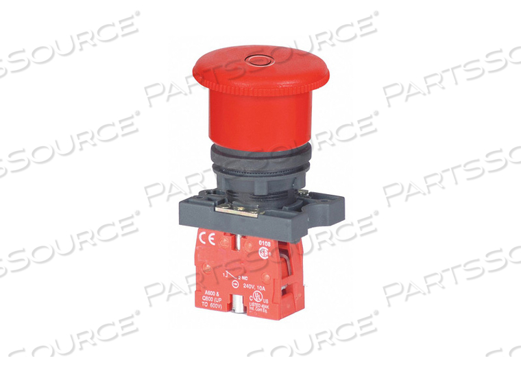 E-STOP PUSH BUTTON NON-ILL 22MM 1NC RED by DAYTON ELECTRIC MANUFACTURING CO
