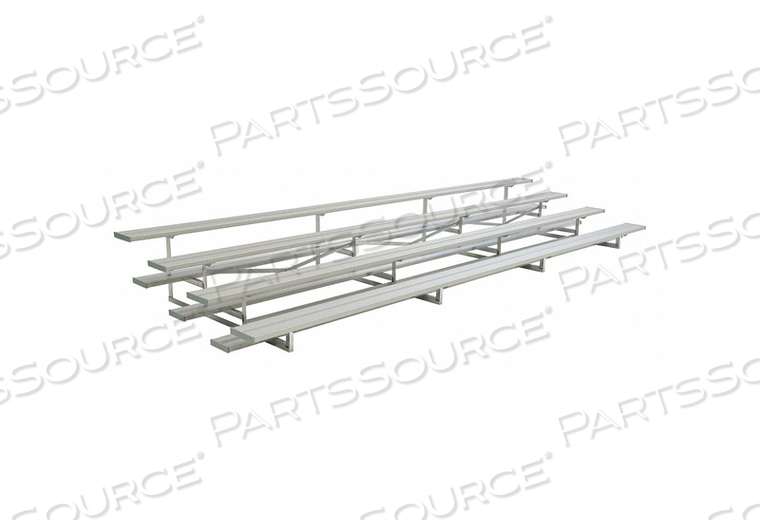 BLEACHER 4 ROWS 64 SEATS 24 FT L by National Recreation Systems