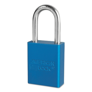 D1918 LOCKOUT PADLOCK KD BLUE 1-7/8 H by American Lock