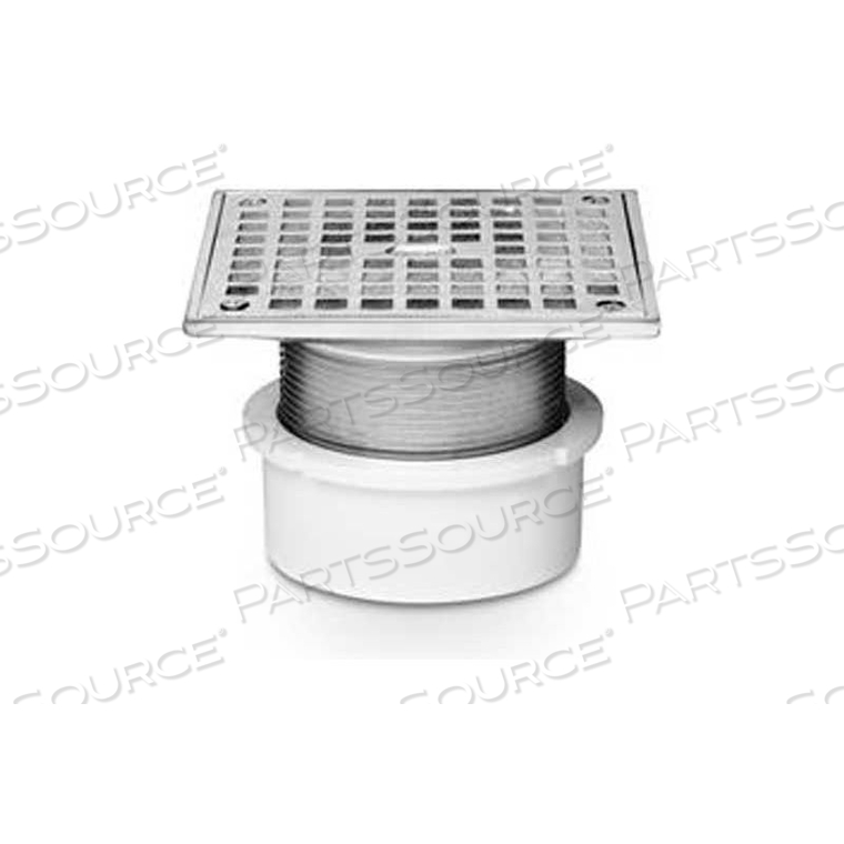 ADJ PVC DRAIN 3 OR 4 5 NICKEL SQ ST by Oatey