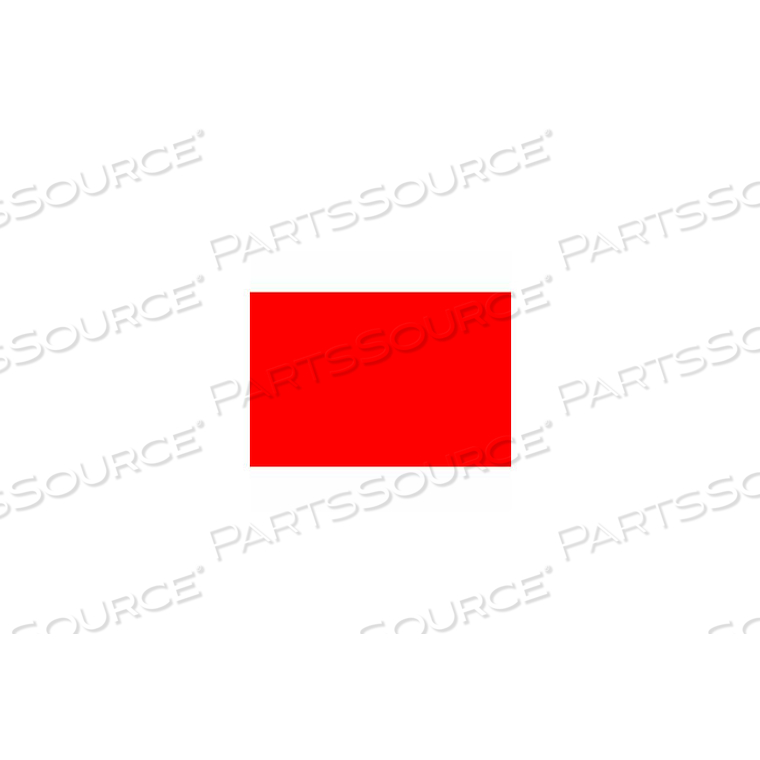 2-3/4" X 4" STANDARD RED LABEL by Decker Tape Products
