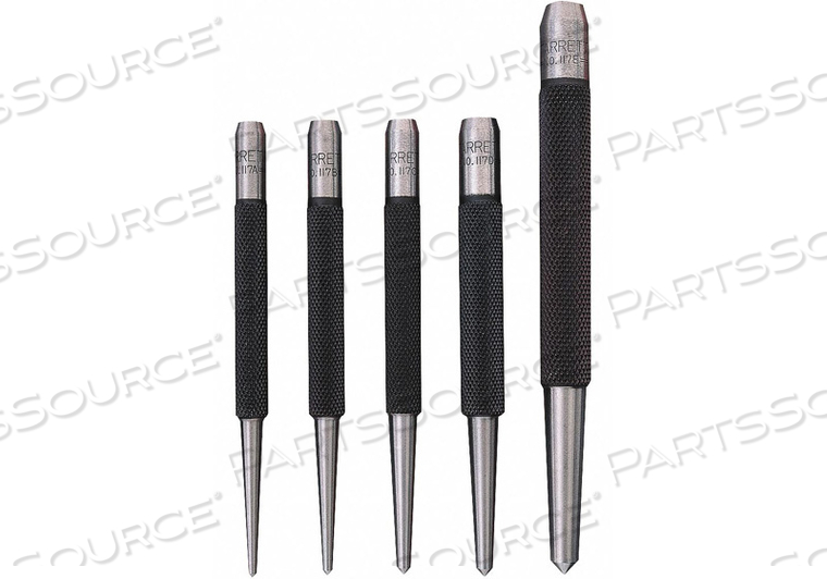 CENTER PUNCH SET STEEL 5 PCS. by Starrett CENTER PUNCH SET STEEL 5 PCS. by Starrett