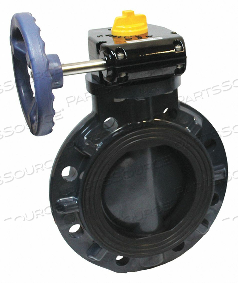 VALVE WAFER PVC 4 PIPE SZ GEAR HANDLE by Asahi