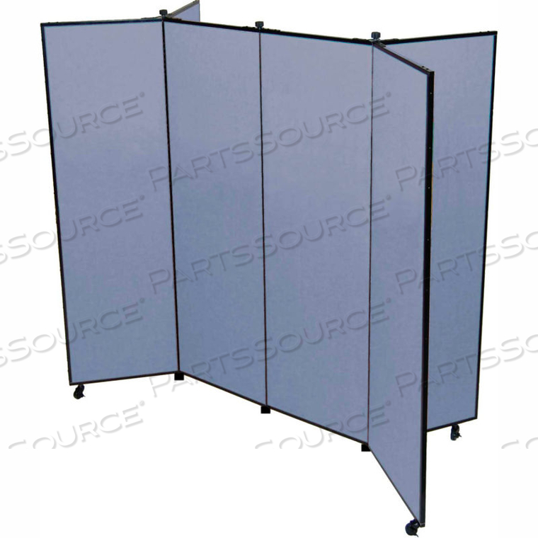 6 PANEL DISPLAY TOWER, 5'9"H, FABRIC - SUMMER BLUE by Screenflex