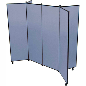 6 PANEL DISPLAY TOWER, 5'9"H, FABRIC - SUMMER BLUE by Screenflex