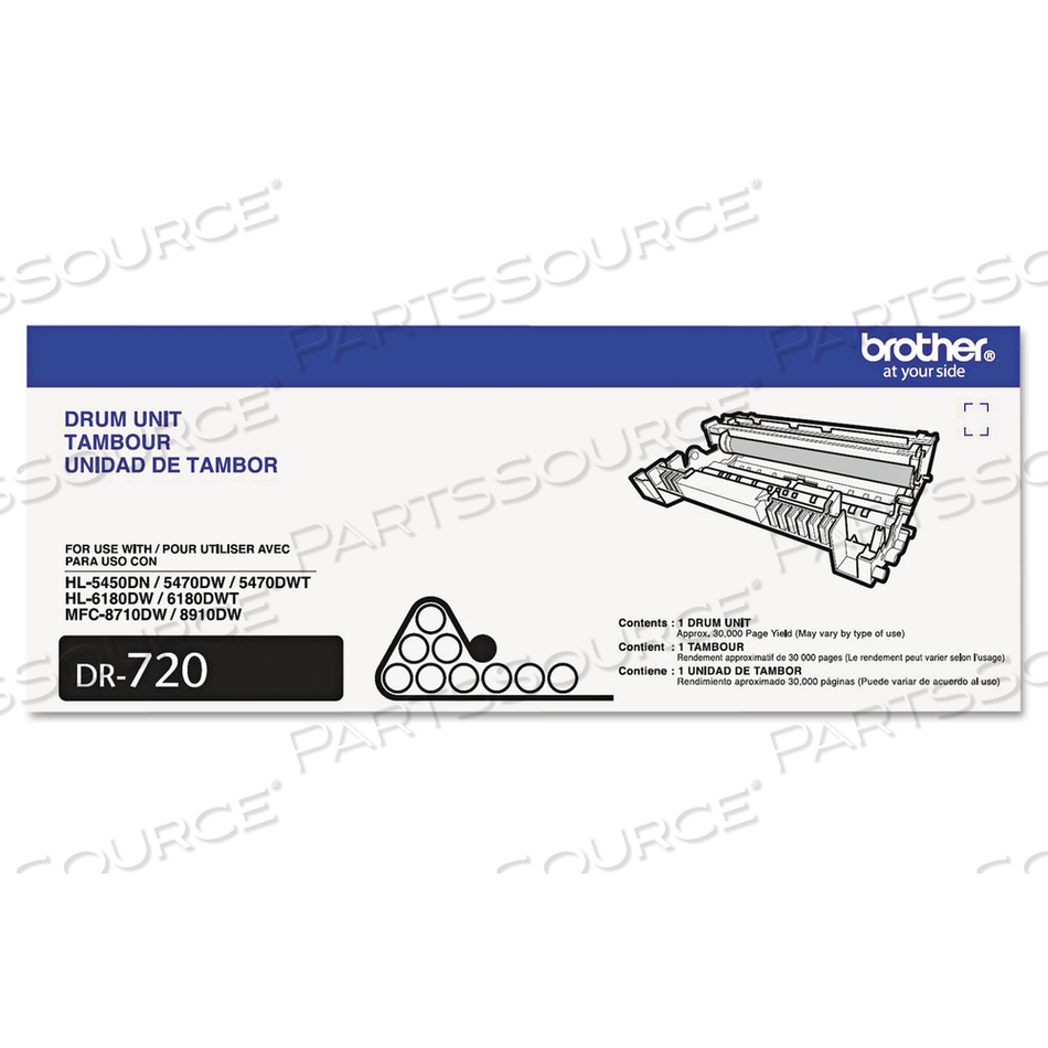 BROTHER DR720 - DRUM KIT - FOR BROTHER DCP-8110, 8150, 8155, MFC-8510, 8710, 8910, 8950, HL-5440, 5450, 5470, 6180 by Brother