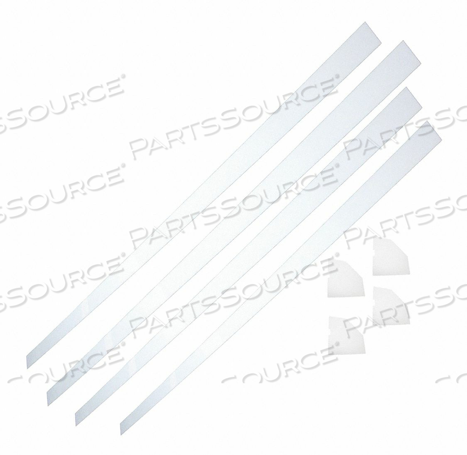 MIRROR INSTALL KIT WHITE ACRYLIC 48IN. L by Mirredge MIRROR INSTALL KIT WHITE ACRYLIC 48IN. L by Mirredge