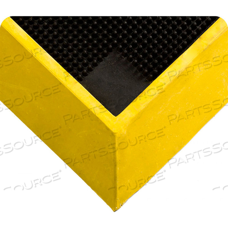 WEARWELL TALL WALL SANITIZING FOOTBATH MAT 2-1/2" THICK 2-1/2' X 3-1/4' BLACK/YELLOW BORDER by Tennesee Mat Co WEARWELL TALL WALL SANITIZING FOOTBATH MAT 2-1/2" THICK 2-1/2' X 3-1/4' BLACK/YELLOW BORDER by Tennesee Mat Co