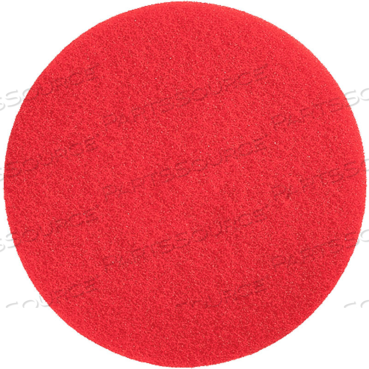 MOTORSCRUBBER SPRAY BUFFING PAD, RED, 10/CASE by HRUBY Orbital Systems