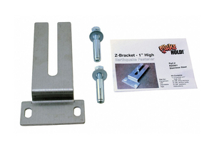 HIGH Z-BRACKET 1 IN STAINLESS STEEL by QuakeHOLD!