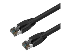 AXIOM AX, PATCH CABLE, RJ-45 (M) TO RJ-45 (M), 25 FT, 0.3 IN, S/FTP, CAT 8, BOOTED, SNAGLESS, STRANDED, BLACK by Axiom