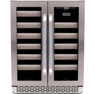 ELITE REFRIGERATOR, STAINLESS STEEL DOOR, DUAL ZONE BUILT-IN, 40 WINE BOTTLES by Whynter LLC