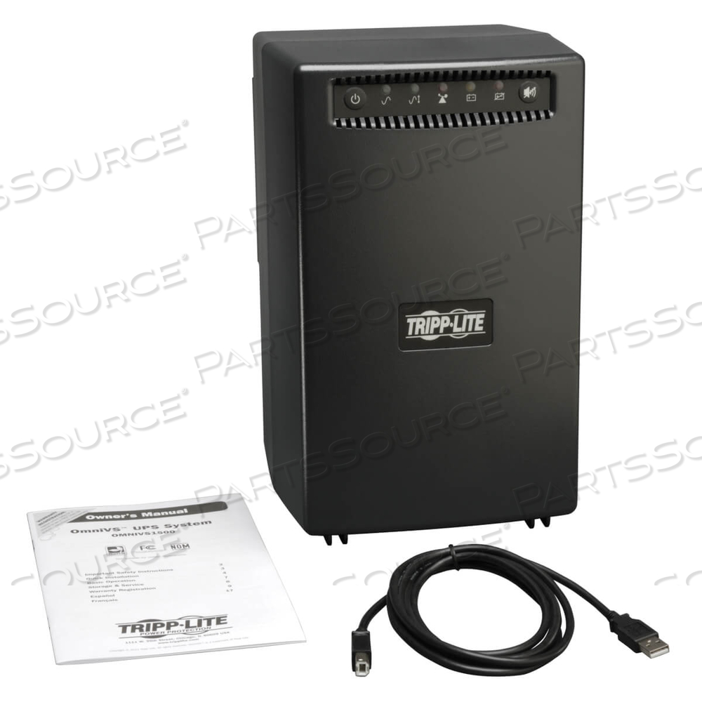 1500VA 940W UPS BATTERY BACK UP TOWER AVR 120V USB RJ11 RJ45 by Tripp Lite