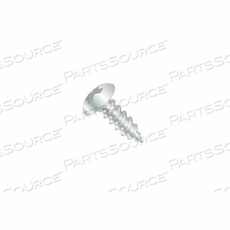 10 X 1-1/4 PHILLIPS TRUSS HEAD SHEET METAL SCREW 304 STAINLESS STEEL - PACKAGE OF 100 by Sarjo Industries, Inc